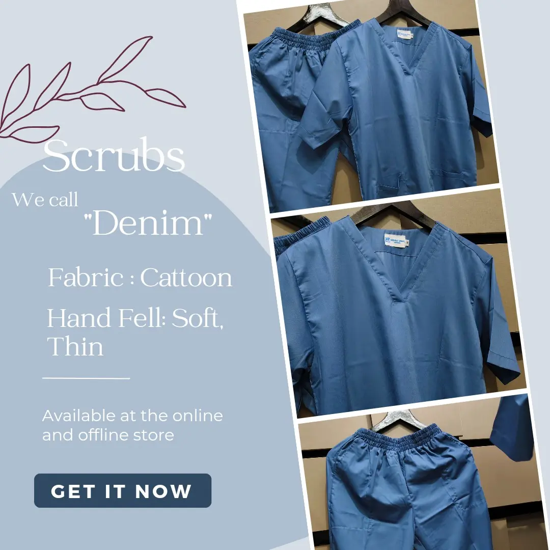 Scrub Cotton Fabric (Baju OK Bahan Katun) Warna Denim, Our New Product