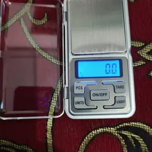 LIVO Timbangan Digital Mini 500gr Akurasi 0.1gr LED Pocket Scale Kecil Emas 500 0.1
