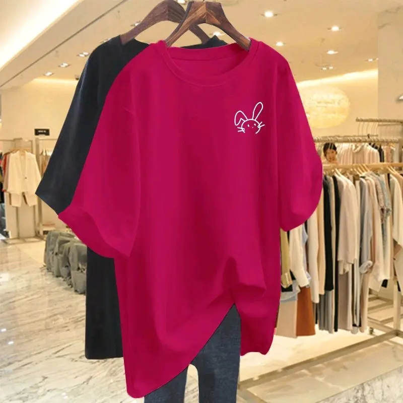 Kaos Urban Style Rabbit Cute Bigsize Jumbo XL 2XL 3XL 4XL 5XL Kaos Harajuku Pria Wanita Korean Oversize 3