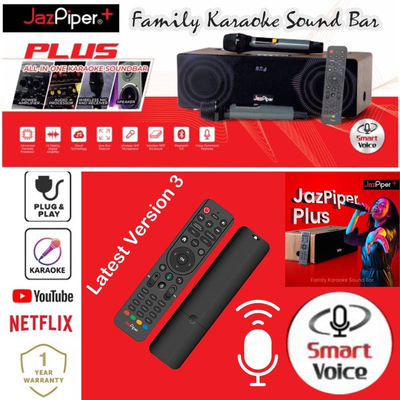 Product Introduction of JazzPiper PLUS V3 Family Karaoke Sound Bar with 2 Wireless Mics and Remote Control Audio Speakers 23