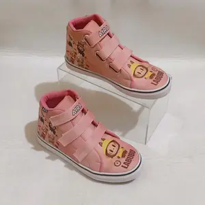 Sepatu Anak Karakter labubu warna pink merk ADS Model boot Size 22-38 Gratis Cetak Nama & Foto - Fashion
