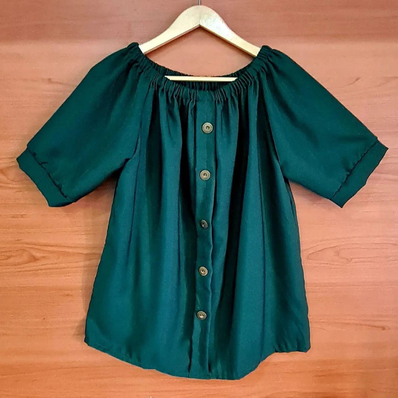 ,Blouse Isabel Jumbo XXXL Katun Polos Baju Karet Baju Karet