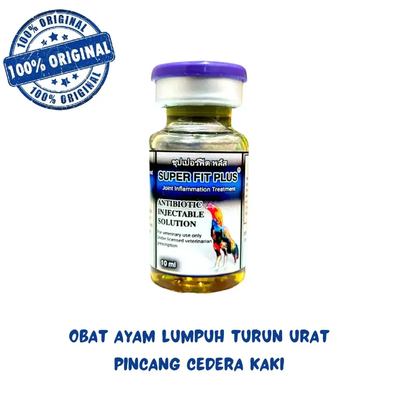 obat ayam SUPER F1T PLUS 10 ML - Obat Ayam Lumpuh Turun Urat Pincang Setelah Laga Mengobati Cedera Kaki 0
