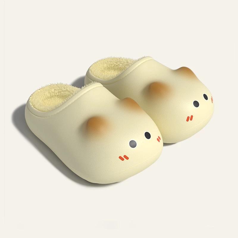 Dép sục lót lông mèo con kiểu nữ cao cấp thông thoáng Đế chân mèo mềm chống nước Siêu Êm