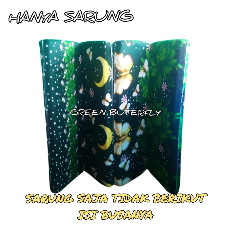 Sarung Kasur Busa Lipat 4 Resleting Tebal 5 10 cm - Semua Ukuran - Lantai, Ranjang 2