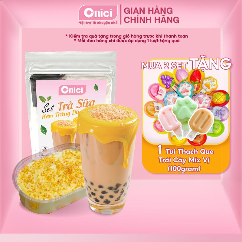  Trà sữa kem trứng mix vụng dừa nướng nguyên liệu nấu 20-25 ly Bếp Của Mẹ ONICI 