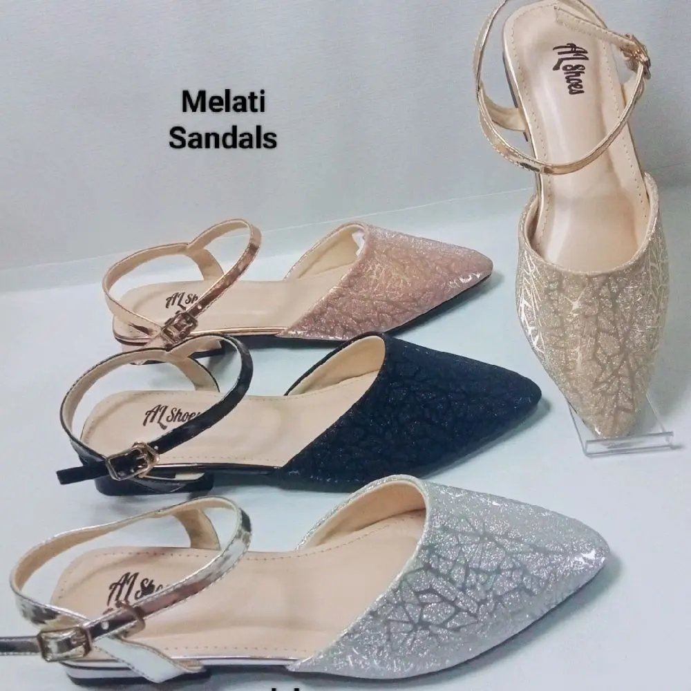 Sandal wanita flat mules | Melati Sandals | By Alshoes