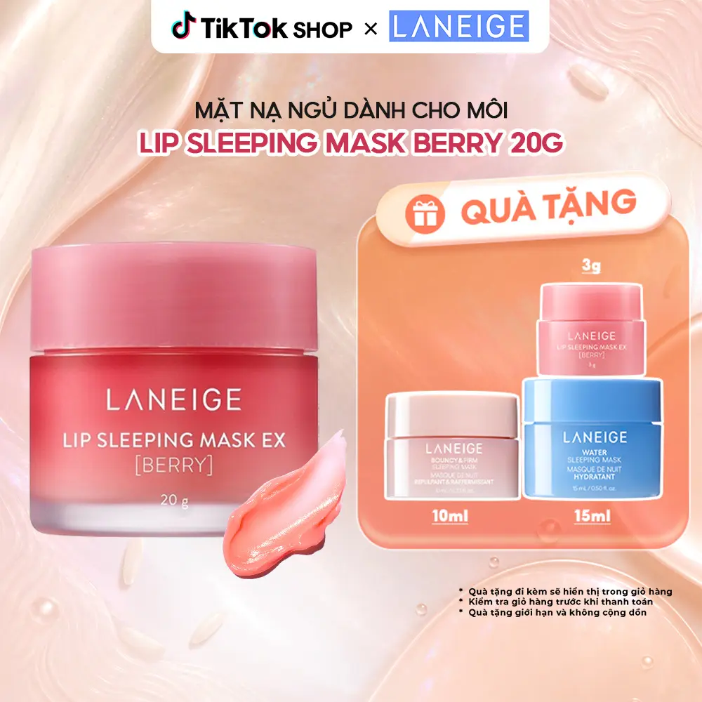 Mặt nạ ngủ dưỡng môi hồng hào căng mượt LANEIGE Lip Sleeping Mask EX 20g Son Nữ Collagen Skincare Women