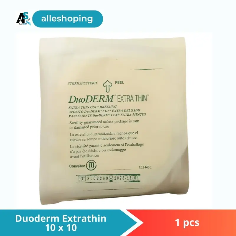 Duoderm Extrathin 10cmx10cm 1 Lembar Plester untuk Perawatan Lka Bernanah 0