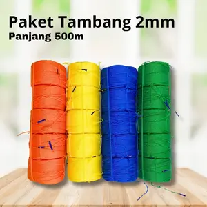 Paket Bundling isi 5 roll Tambang 2mm panjang 100m-Paket Tambang 2mm panjang 100m isi 5 roll-Paket isi 5 roll tali tambang 2 mili panjang 100 meter