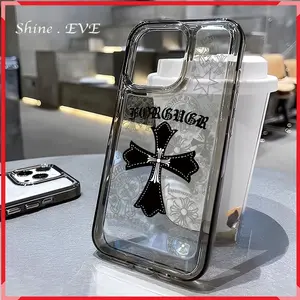 Casing TPU Ponsel Cross iPhone 6+/7+/8+ XS XR Xs Max 11 Pro Max 12 Pro Max 12 13 Pro Max 14 Pro Max 15 Pro Max 15 Plus 14 Plus