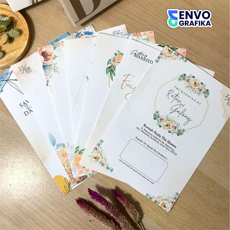 [100PCS] CETAK UNDANGAN DIBAWAH 200PCS DAN REPEAT ORDER | UNDANGAN PERNIKAHAN ELEGANT CUSTOM | UNDANGAN PERNIKAHAN MURAH MEWAH | CETAK UNDANGAN UNDUH MANTU | UNDANGAN PERNIKAHAN PAKAI FOTO 2