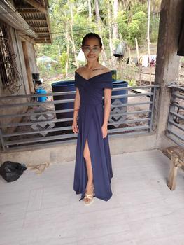 Product Review of Premium long neoprene dress gown prom formal Formal Womenswear Stretchy Zipper from 𝕄**︎ 0