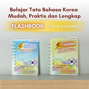 FLASHBOOK Tata Bahasa Korea EPS-TOPIK Ringkas Lengkap & Praktis Mudah dibawa kemanapun