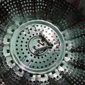 Alat Kukusan Stainless Serbaguna Ukuran 12.5cm x 22.5cm Mekar Steamer Panci Kukus Stainless Lipat Flexible Bunga