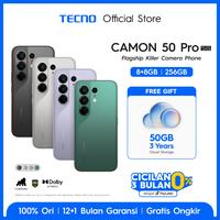 Gambar Ibnu Wardhani  [5x SUPERZOOM FLASHSNAP] TECNO CAMON 50 PRO 5G 8GB+8GB*/256GB, 50MP Sony LYT-700C, 50MP 3x Telephoto Camera, MediaTek Dimensity 7400 Ultimate 5G, IP69K, 6500mAh, Android 16, camon50pro - Moonshadow Black dari TECNO Indonesia Shop Kota Administrasi Jakarta Utara 2 Tokopedia