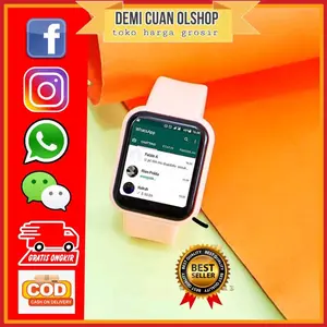BEST SELLER & TERLARIS Cod Jam Tangan Android Pintar Terbaru Anti Air Unisex Smartwatch Anak Pria Wanita Elegan Mewah Tahan Air Monitor Bluetooth Layar Hitam IP67
