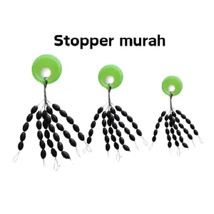 Stopper oval / bulat warna hitam isi 30 biji