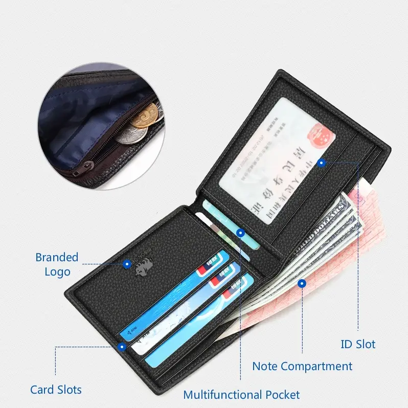 Bison Denim Dompet Kulit Pria N4475 Hitam 1