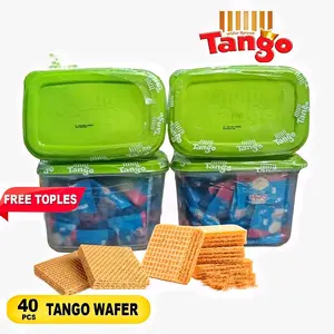 [Setoples isi 40pcs] Wafer Tango Coklat Vanila Food Snack Makanan Vanilla Cemilan Camilan Manis