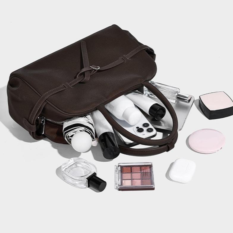 Noire Belted Satchel Tas Wanita Top Handle Sling Bag Tas Selempang Tas Kerja