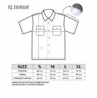 Gambar SOWAM Kemeja Kerja Dinas ASN PDH Lengan Pendek Polos - White Putih - M dari Sowam Official Store Kab. Bogor 5 Tokopedia