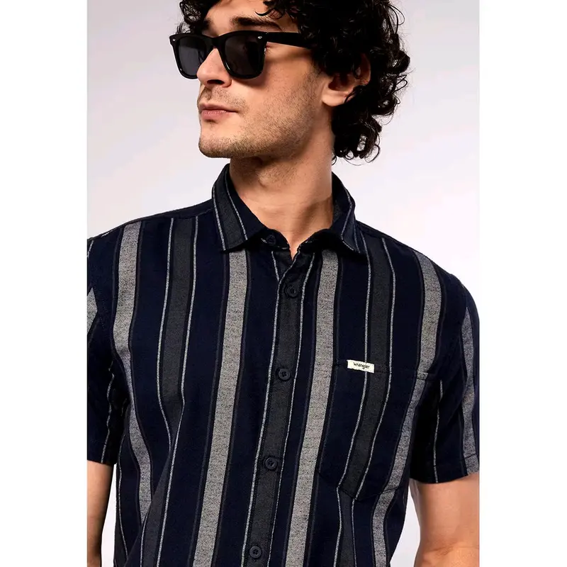 Kemeja Wrangler CAIN 07P24 slimfit Pria 1