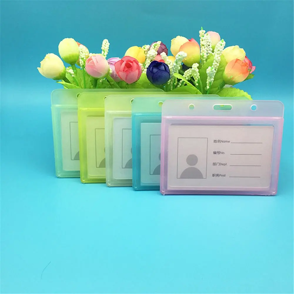 Durable Entrance Guard Protective Shell ID Name Card Card Sleeve Badge Card Holder Chest Card Key