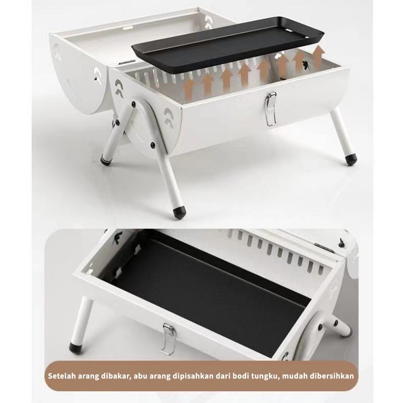 Korvo/Pemanggang Portable BBQ/Pemanggang BBQ Outdoor/Pemanggang BBQ Portabel/Pemanggang BBQ Multi-Fungsi/Pemanggang BBQ Lipat