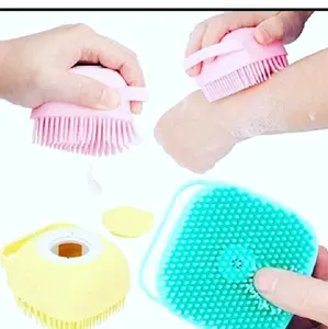 Sikat Badan Mandi Silikon Bubble Bath Shower dengan Dispenser Sabun