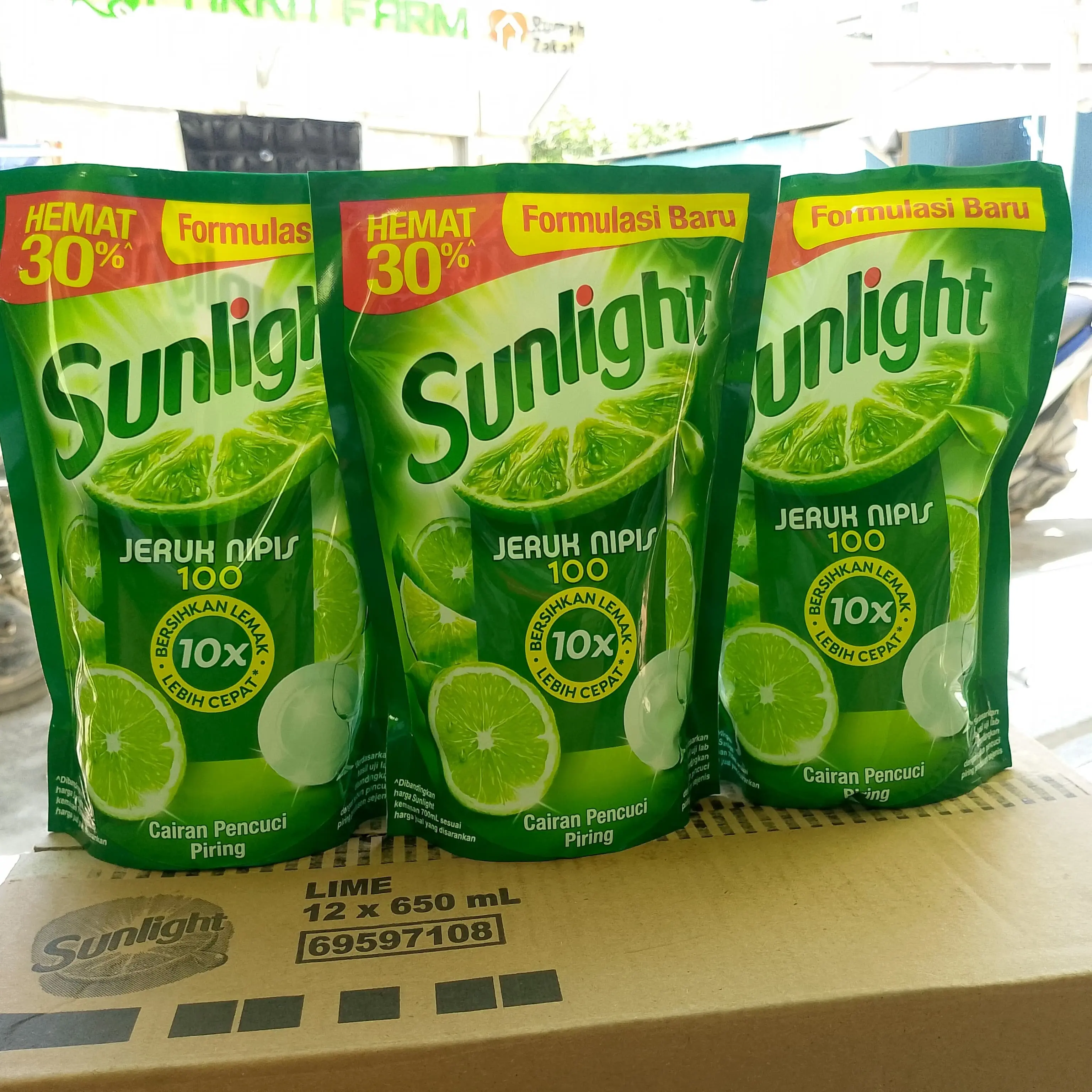promo 3 pcs SUNLIGHT / MAMA LEMON SABUN CUCI PIRING JERUK NIPIS REFILL 640gr Promo