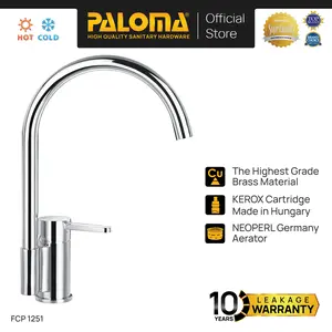 PALOMA FCP 1251 Keran Dapur Kran Kithen Keran Cuci Piring Kran Air Sink Mixer Panas Dingin Cold Hot Brass Kuningan Diamond Chrome Krom