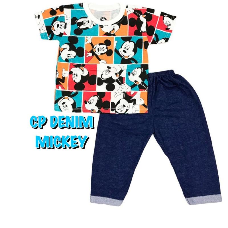 PAKET BAJU SETELAN CP DENIM FASHION OBLONG ANAK LAKI-LAKI/COWOK BAHAN KAOS 6