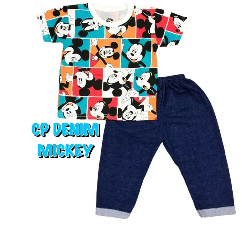 PAKET BAJU SETELAN CP DENIM FASHION OBLONG ANAK LAKI-LAKI/COWOK BAHAN KAOS 6