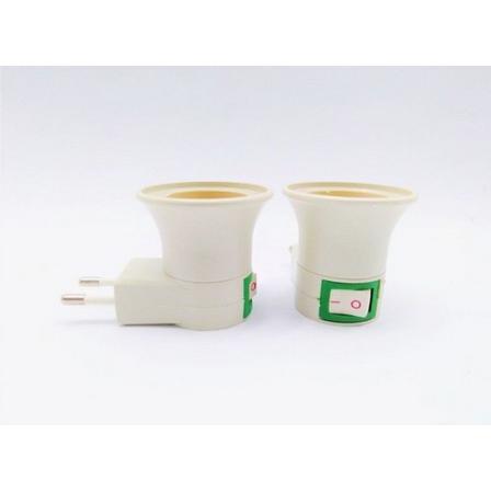BORONG! Adaptor Fitting Bohlam Dudukan Lampu Saklar ON OFF Colok Stop Kontak 0