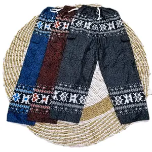 Celana Boim Celana Panjang pria dan wanita celana jumbo celana batik Katun Hitam Dewasa Cowok Motif Santai Nyaman