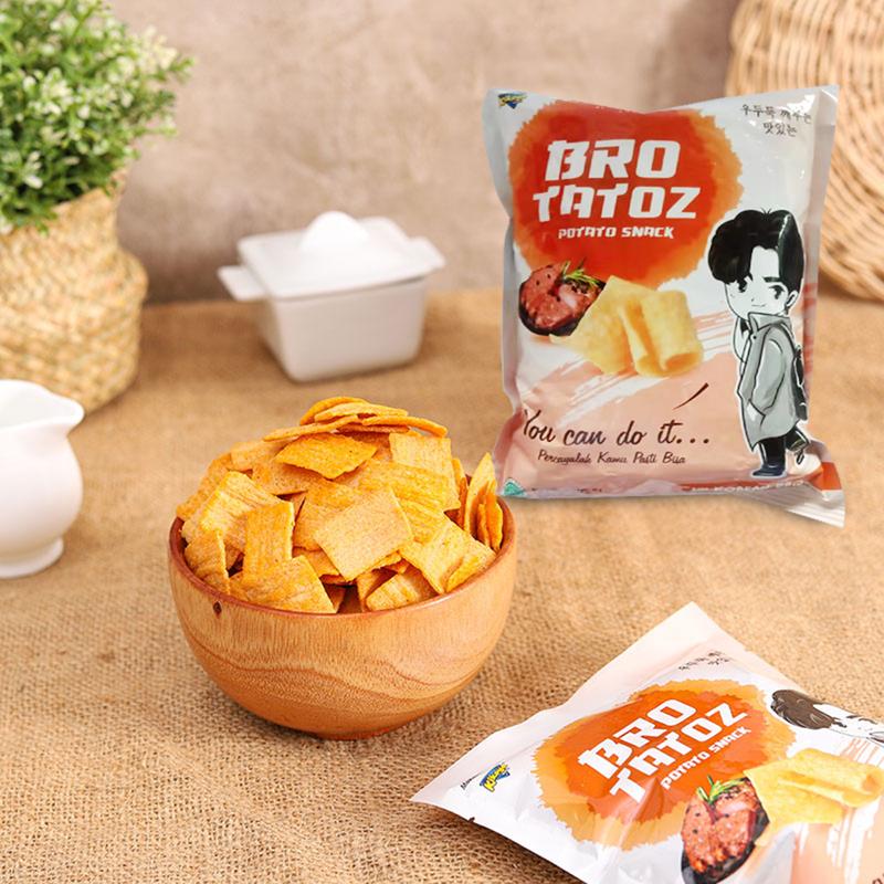 PAKET BROTATOS 15 PCS ANEKA RASA Rendahlemak Rendah gula snack makanan ringan potatochips Snacks Food Cemilan Pedas Keripik PisangKripik Banana Kentang Manis 4
