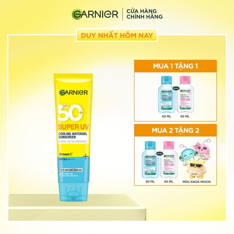 Kem chống nắng mát da Watergel SPF50+ PA++++ - Garnier Super UV Cooling Watergel 30ml & 60ml