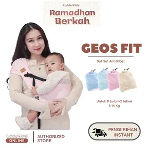 CuddleMe Geos Fit Air dan Sporty Spessa gendongan bayi M shape polyester mesh halus lembut gendong Toddler Bunda bukan Hipseat