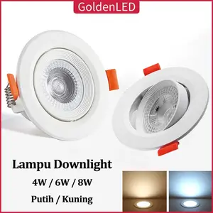 Golden LED Lampu Led downlight COB spot light sorot 4Watt 6Watt 8Watt