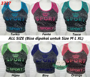 Baju/Atasan/Tanktop/Miniset Senam/Olahraga/Sport Zumba/Aerobic/Yoga/Gym Wanita Import FEMA 3727