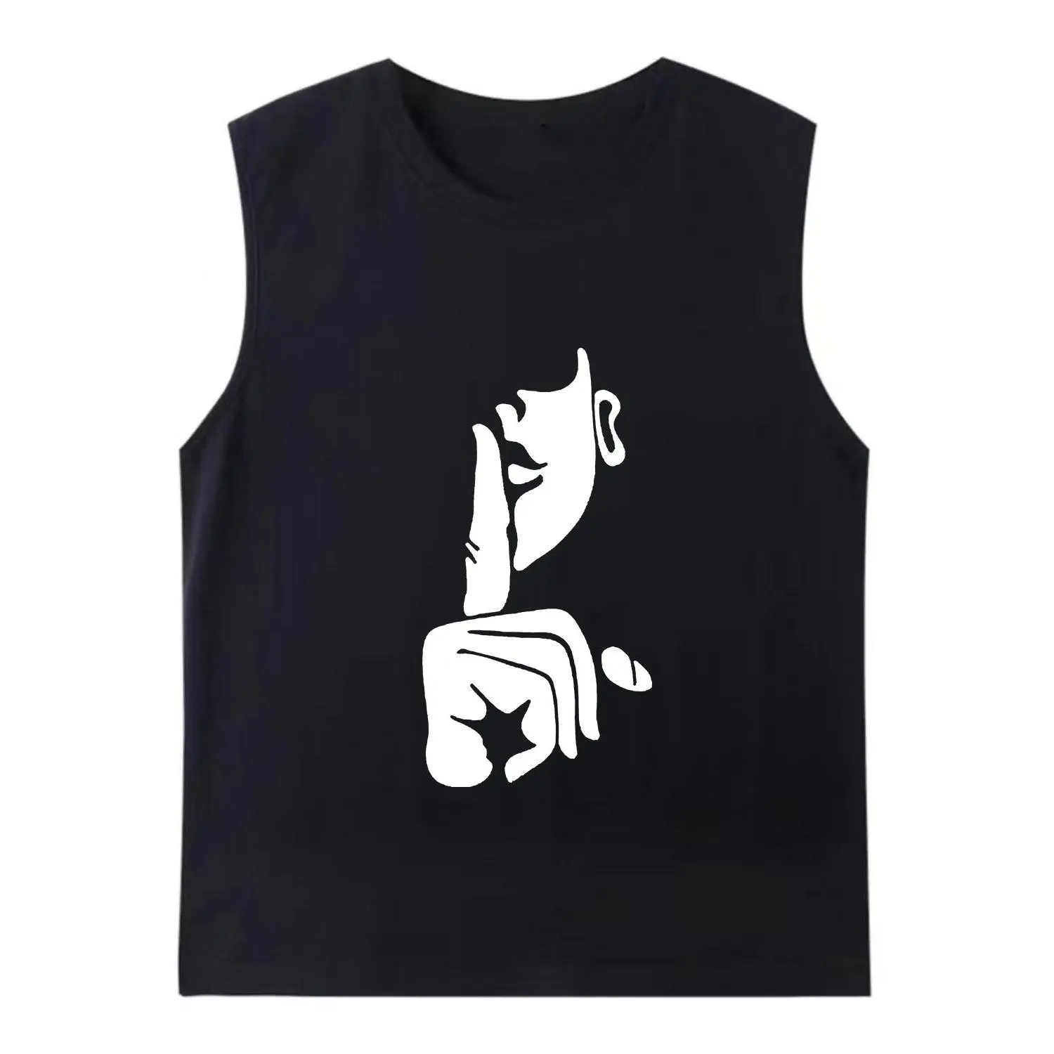 Tank top tanpa lengan yang trendi untuk pria dan wanita, potongan longgar, atasan gaya Amerika baru musim panas 2026, rompi olahraga baru yang trendi untuk pria dan wanita.