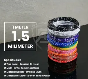1 Meter Kabel Bintik Serabut Tembaga 1,5mm Motor Mobil Otomotif 1,5mm