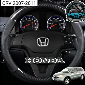 Cover Sarung Stir Setir Kulit Karbon Carbon Mobil HONDA CRV CR-V 2007-2011 Premium