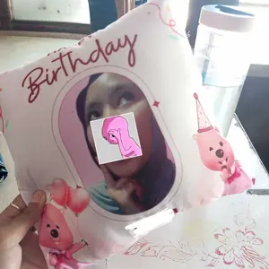 Kado Ultah Bantal Foto Printing Custom Proses Cepat
