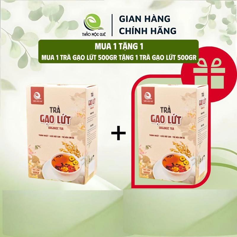 LIVE - MUA 1 TRÀ TẶNG 1 TRÀ Gạo Lứt Túi Lọc | Thảo Mộc Quê | Hỗ Trợ Về Dáng Về Da | Thanh Nhiệt | Túi Lọc 20 gói - 550gr