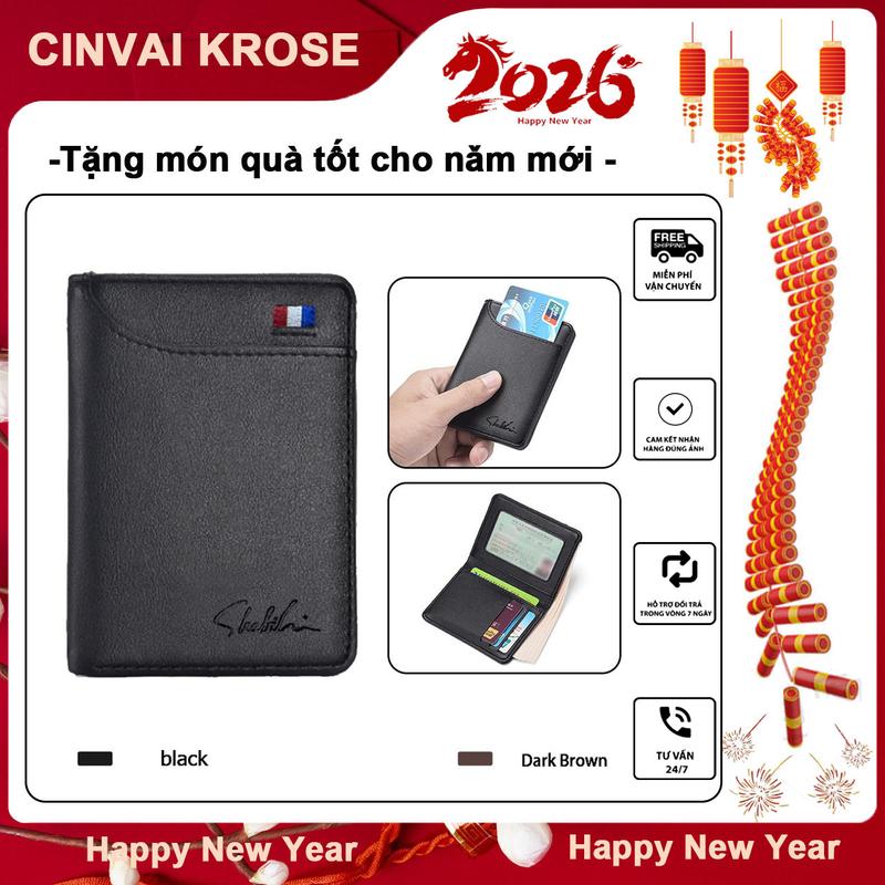 SHABILI Ví ví nam hộp đựng thẻ ví đứng túi đựng tiền xu nhiều ngăn thẻ siêu mỏng và dễ mang theo phong cách và đẹp mắt dung lượng lớn và đa chức năng làm từ da PU chất lượng cao.