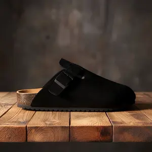 Bunaken Mules Black Sepatu Sandal Hitam dengan Tali Hitam untuk Gaya Santai Anda