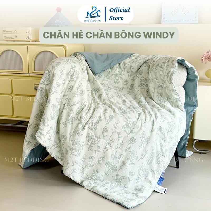 Chăn hè chần bông Đũi Windy M2T BEDDING kích thước 2mx2m3 - Mềm mại, Mịn màng