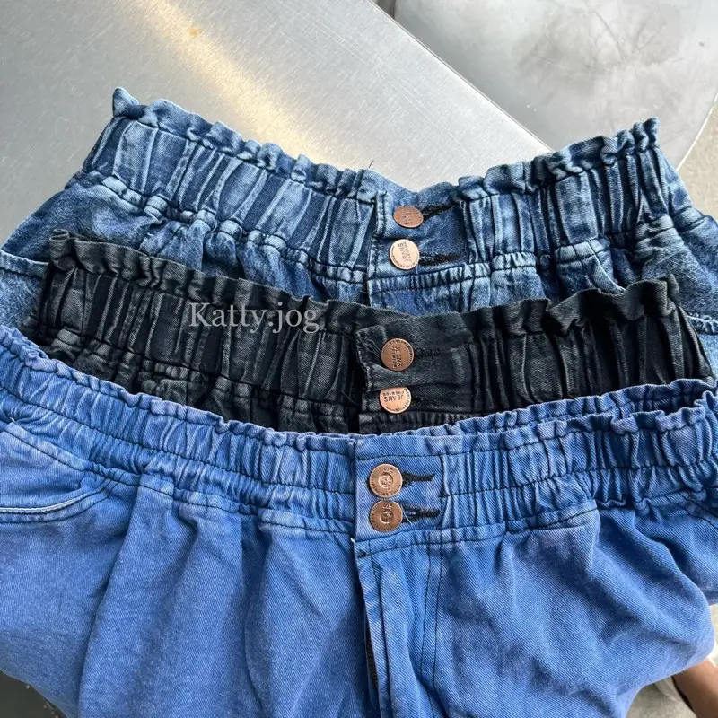 KATTY.JOG - BIANCA HOTPANTS JEANS BIGSIZE KANCING